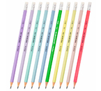 Карандаш чернографитный Staff Everyday, твердость грифеля ТМ, c ластиком, корпус ассорти