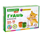 Гуашь Brauberg Kids, 24 цвета×15 мл