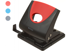 Дырокол Berlingo Office Soft, 110×110 мм, 30 л., ассорти