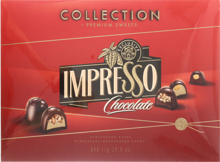 Набор конфет шоколадных Impresso Premium, 848 г, красный