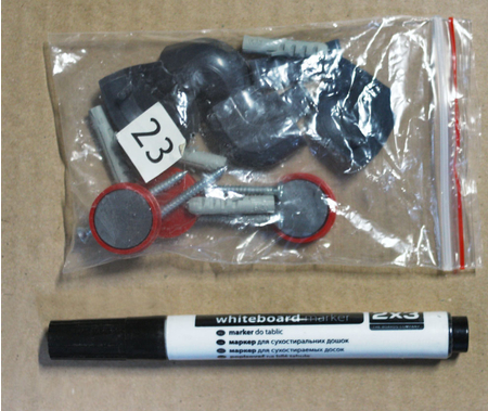 Доска магнитно-маркерная 2х3 TSX71224, 120*240 см, с полкой