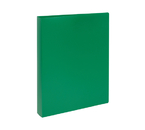Папка пластиковая на 2-х кольцах «Стамм», толщина пластика 0,5 мм, зеленая