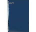 Тетрадь общая А4, 80 л. на гребне Attache, 180×280 мм, клетка, синяя