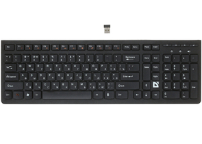 Клавиатура Defender UltraMate SM-535, беспроводная, черная