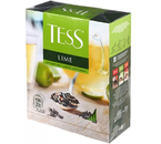 Чай Tess, 150 г, 100 пакетиков, Lime, чай зеленый с цедрой цитрусовых Чай Tess, 150 г, 100 пакетиков, Lime, чай зеленый с цедрой цитрусовых