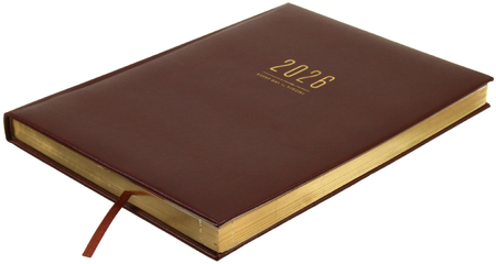 Ежедневник датированный на 2026 год BG Dallas (А4), 210*297 мм, 176 л., коричневый Ежедневник датированный на 2026 год BG Dallas (А4), 210*297 мм, 176 л., коричневый