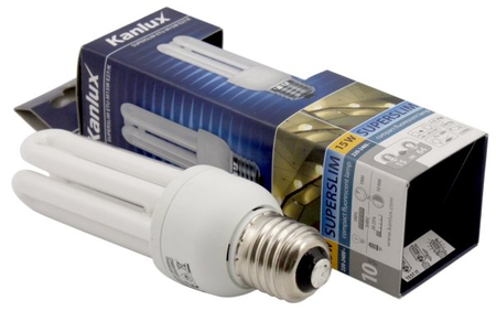 Лампа люминесцентная энергосберегающая Kanlux , ETU-M15W, 15W (220-240V), цоколь Е27