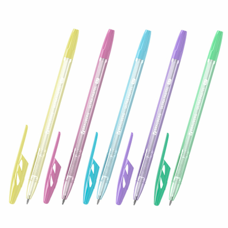 Ручка шариковая Brauberg Ultra Pastel, корпус ассорти, стержень синий