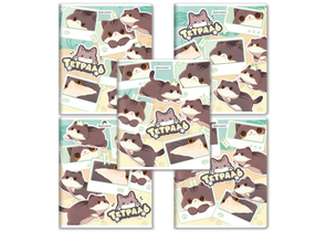 Тетрадь общая А5, 48 л. на скобе Brauberg «Милые коты», 165×205 мм, клетка, ассорти Тетрадь общая А5, 48 л. на скобе Brauberg «Милые коты», 165×205 мм, клетка, ассорти