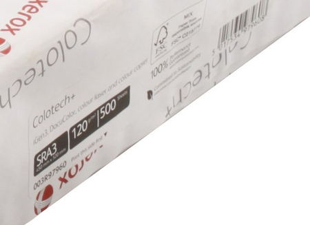 Бумага офисная Xerox Colotech+ Uncoated (без покрытия), SRА3 (450*320 мм), 120 г/м2, 500 л.