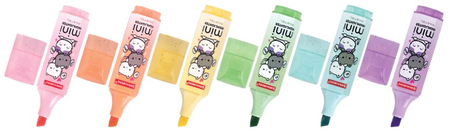 Маркер-текстовыделитель мини Brauberg Kids, Pastel, ассорти