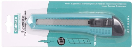 Нож канцелярский Stanger, ширина лезвия 18 мм
