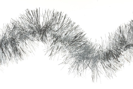 Мишура для елки «Эконом», диаметр 10 см, длина 2 м, серебристая