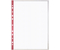Файл А4 перфорированный ErichKrause Fizzy Clear (цветной корешок), 40 мкм, текстурированный, красный корешок, 216*305 мм (до 60 л.)