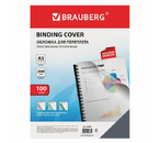 Обложки для переплета пластиковые Brauberg (А3), А3, 100 шт., 200 мкм, прозрачные Обложки для переплета пластиковые Brauberg (А3), А3, 100 шт., 200 мкм, прозрачные