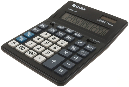 Калькулятор 16-разрядный Eleven CDB1601, черный