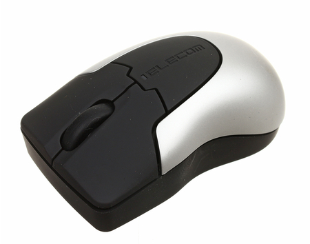 Мышь компьютерная Elecom Wireless, беспроводная, черно-серая