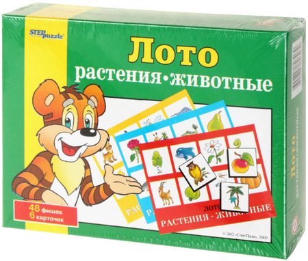 Игра настольная «Лото» Step Puzzle, «Растения-животные»