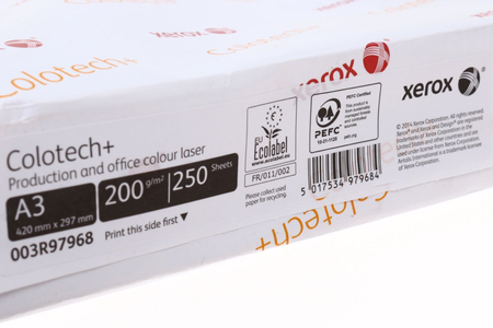Бумага офисная Xerox Colotech+ Uncoated (без покрытия), А3 (297*420 мм), 200 г/м2, 250 л.