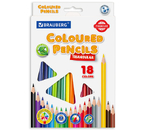 Карандаши цветные Brauberg Premium, 18 цветов, длина 175 мм