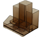 Подставка-органайзер настольная Brauberg Contract, 109×95×101,5 мм, тонированная