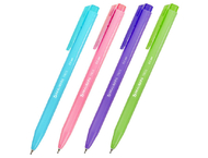 Ручка шариковая автоматическая одноразовая Brauberg Trios Bright Color