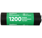 Пакеты для мусора Optiline (ПНД), 60 л, 20 шт., черные