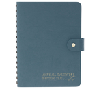 Ежедневник недатированный на гребне BG Embrace (А5), 160×210 мм, 136 л., Agate, серо-голубой