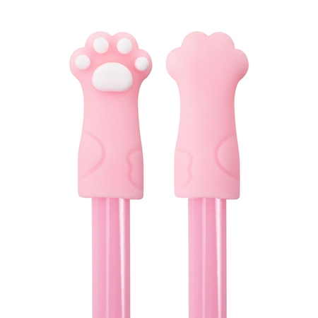 Ручка шариковая Funster Acryl Mix с топпером, Cat Paws, корпус ассорти, стержень синий