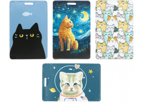 Обложка для пропусков и карт OfficeSpace, 95×65 мм, «Котики», ассорти