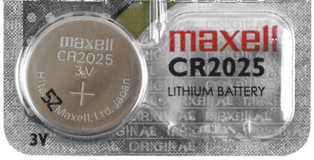 Батарейка литиевая дисковая Maxell Lithium, CR2025, 3V 