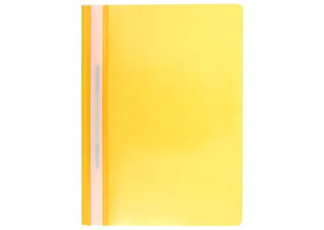 Папка-скоросшиватель пластиковая А4 Lite, толщина пластика 0,11 мм, желтый