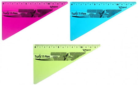 Треугольник пластиковый Twist N Flex, 13 см, 60°, ассорти (цена за 1 шт.)