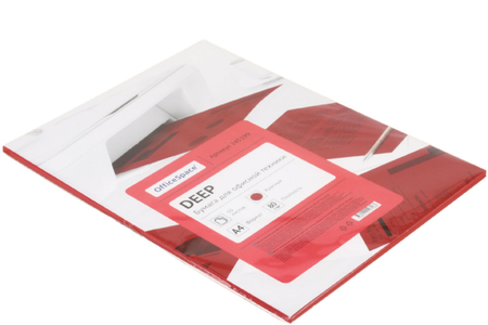 Бумага офисная цветная OfficeSpace Deep, А4 (210*297 мм), 80 г/м2, 50 л., красная