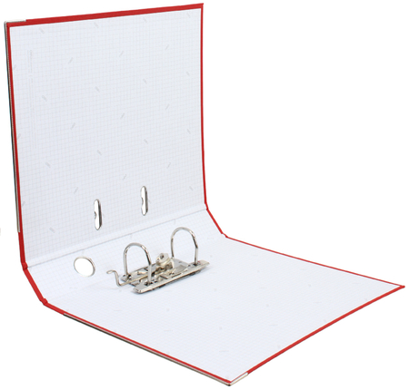 Папка-регистратор Deli «Эко» с односторонним ПВХ-покрытием, корешок 50 мм, красный