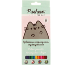 Карандаши цветные трехгранные Pusheen, 12 цветов, длина 175 мм Карандаши цветные трехгранные Pusheen, 12 цветов, длина 175 мм