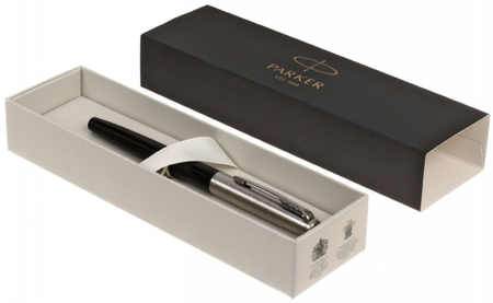 Ручка-роллер Parker Jotter Originals Black CT, корпус черный с серебристым Ручка-роллер Parker Jotter Originals Black CT, корпус черный с серебристым