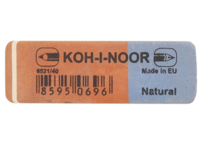 Ластик комбинированный BlueStar, 57×18 мм, синий с красным Ластик комбинированный BlueStar, 57×18 мм, синий с красным