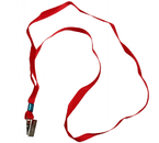 Тесьма для бейджа Brauberg, 45×1 см, красная