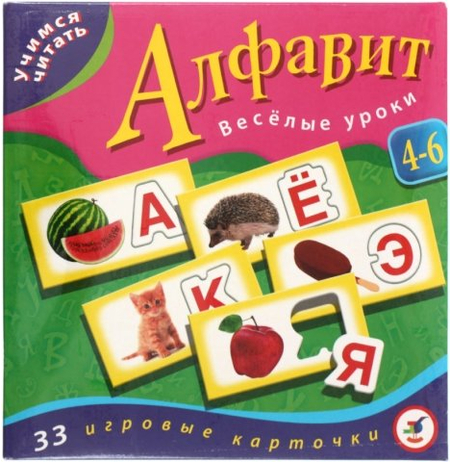 Игра настольная «Учимся читать», «Алфавит», 4-6 лет