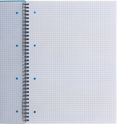 Тетрадь общая А4, 80 л. на гребне ErichKrause Megapolis, 220*297 мм, клетка, синяя, ассорти