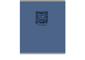 Тетрадь предметная А5, 48 л. на скобе Qr-код, 162×202 мм, клетка, «Алгебра» Тетрадь предметная А5, 48 л. на скобе Qr-код, 162×202 мм, клетка, «Алгебра»