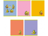 Тетрадь общая А5, 48 л. на скобе «Авокот» Тетрадь общая А5, 48 л. на скобе «Авокот»