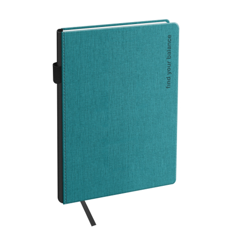 Ежедневник недатированный BG Fillsta, 145*210 мм, 136 л., Teal, бирюзовый Ежедневник недатированный BG Fillsta, 145*210 мм, 136 л., Teal, бирюзовый