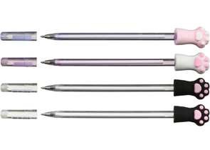 Ручка шариковая Meshu, Paws, корпус ассорти, стержень синий Ручка шариковая Meshu, Paws, корпус ассорти, стержень синий