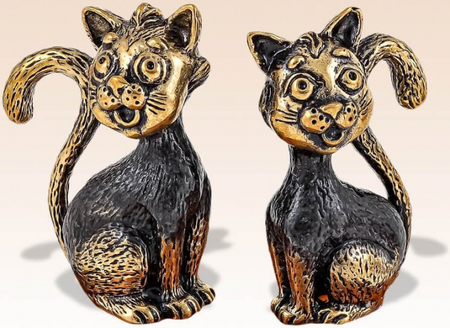 Фигурка сувенирная «Коты» BronzoMania, «Коты Мартовские» (цена за 2 шт.)