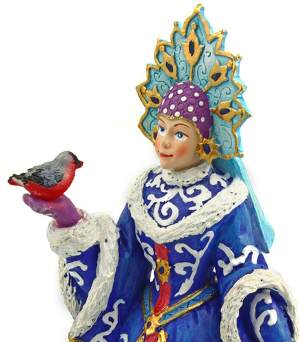 Фигурка новогодняя «Снегурочка», 15,3*13*25,5 см, в синем костюме
