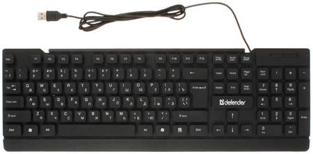 Клавиатура Defender Element HB-190, USB, проводная, черная