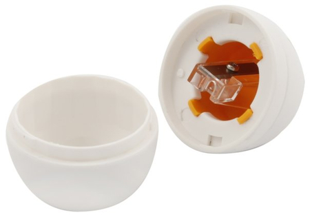 Точилка пластиковая Egg, 1 отверстие, с контейнером Точилка пластиковая Egg, 1 отверстие, с контейнером