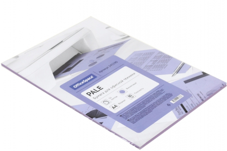 Бумага офисная цветная OfficeSpace Pale, А4 (210*297 мм), 80 г/м2, 50 л., фиолетовая